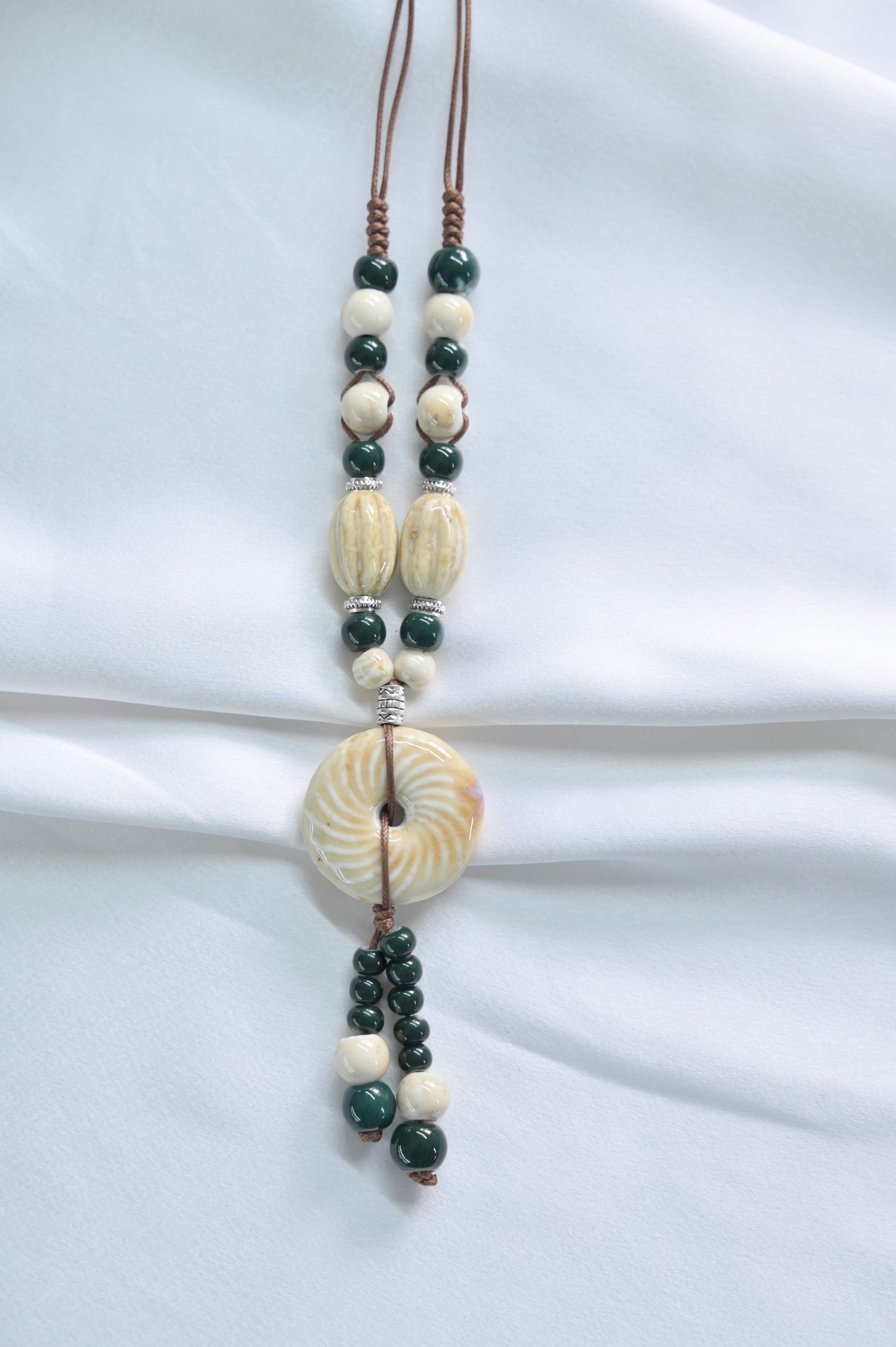 Eternal Sands Ceramic Pendant Necklace