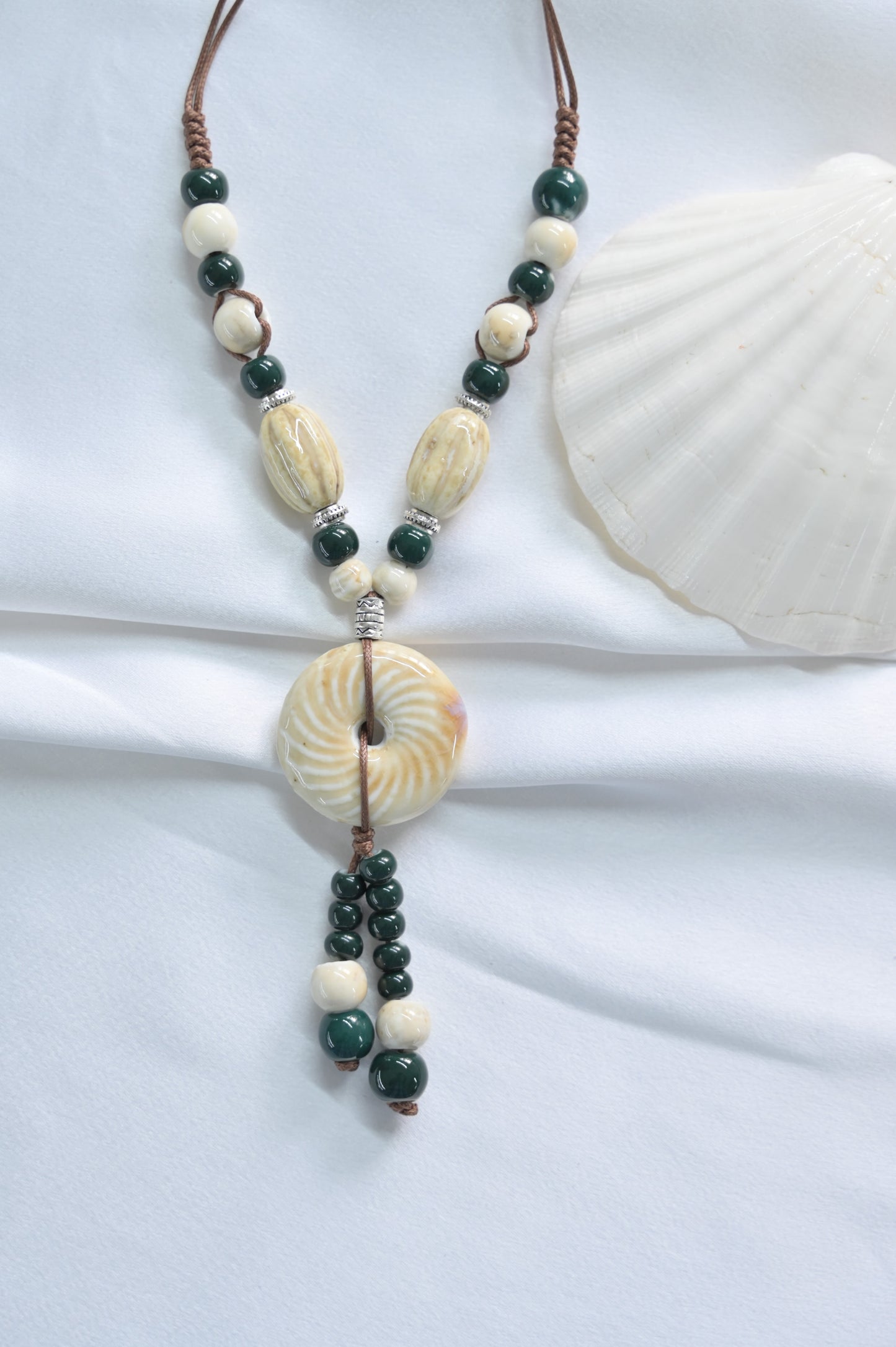 Eternal Sands Ceramic Pendant Necklace