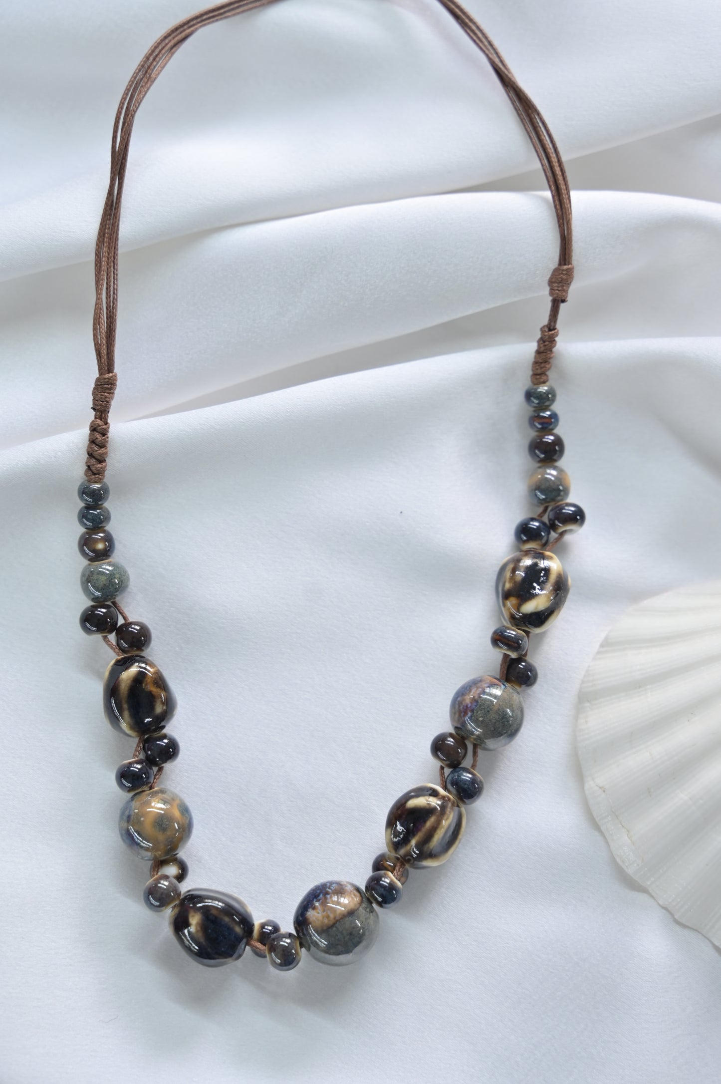 Celestial Harmony Ceramic Necklace