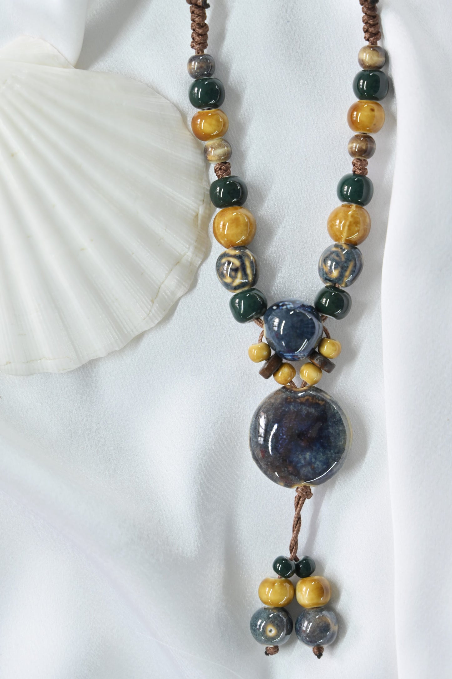 Elegant Ceramic Beaded Necklace