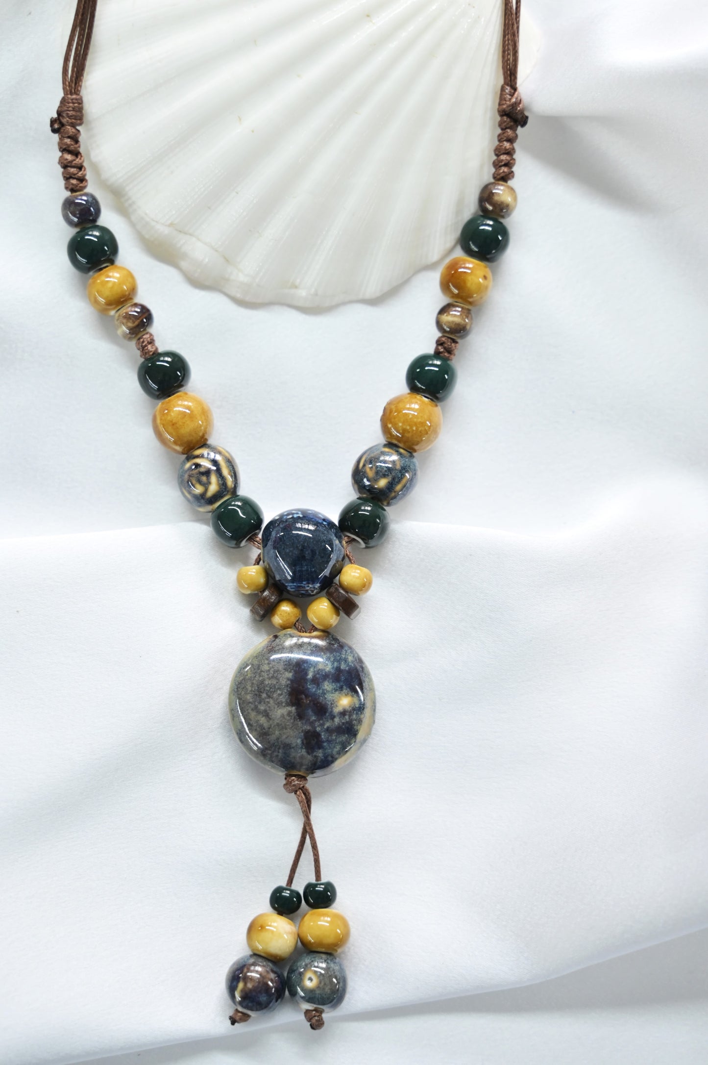 Elegant Ceramic Beaded Necklace