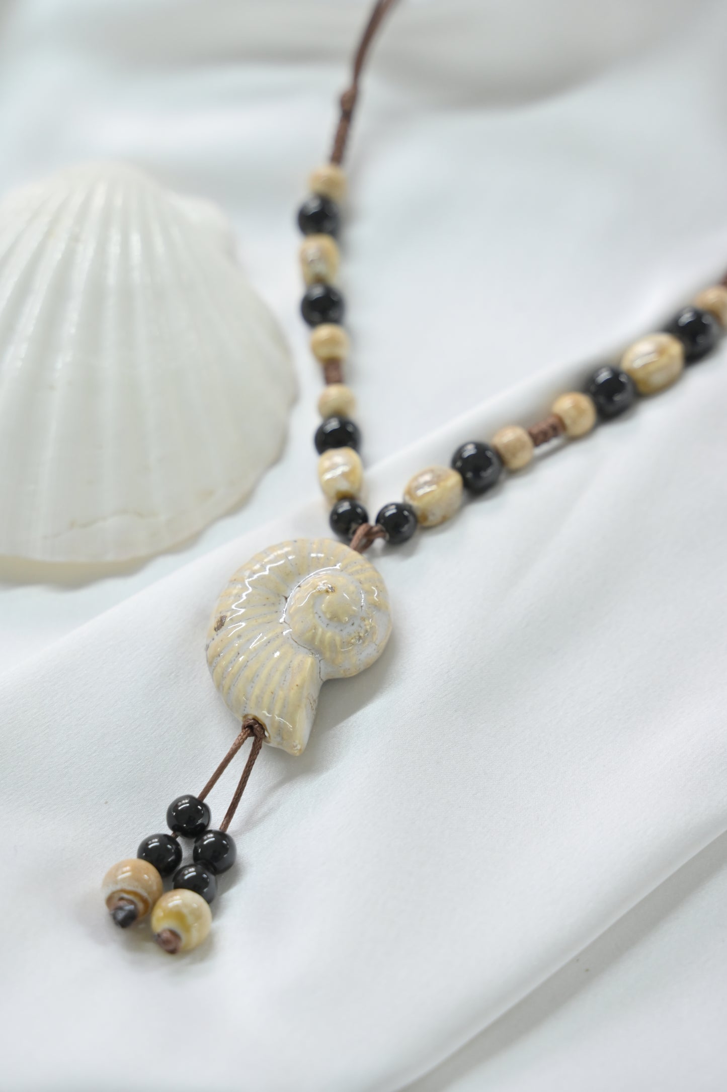 Ocean Fossil Charm Necklace