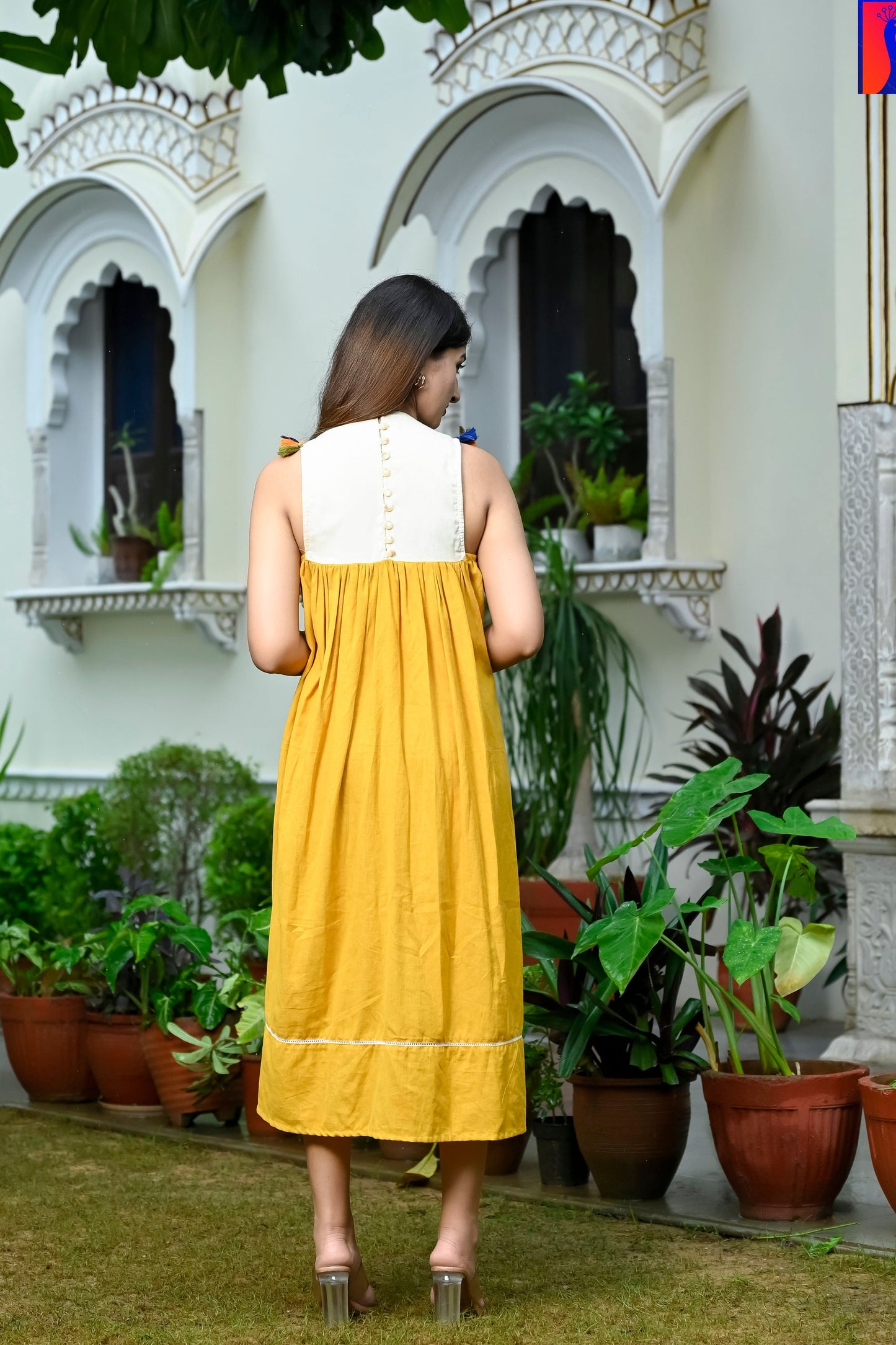 Golden Peacock Dress