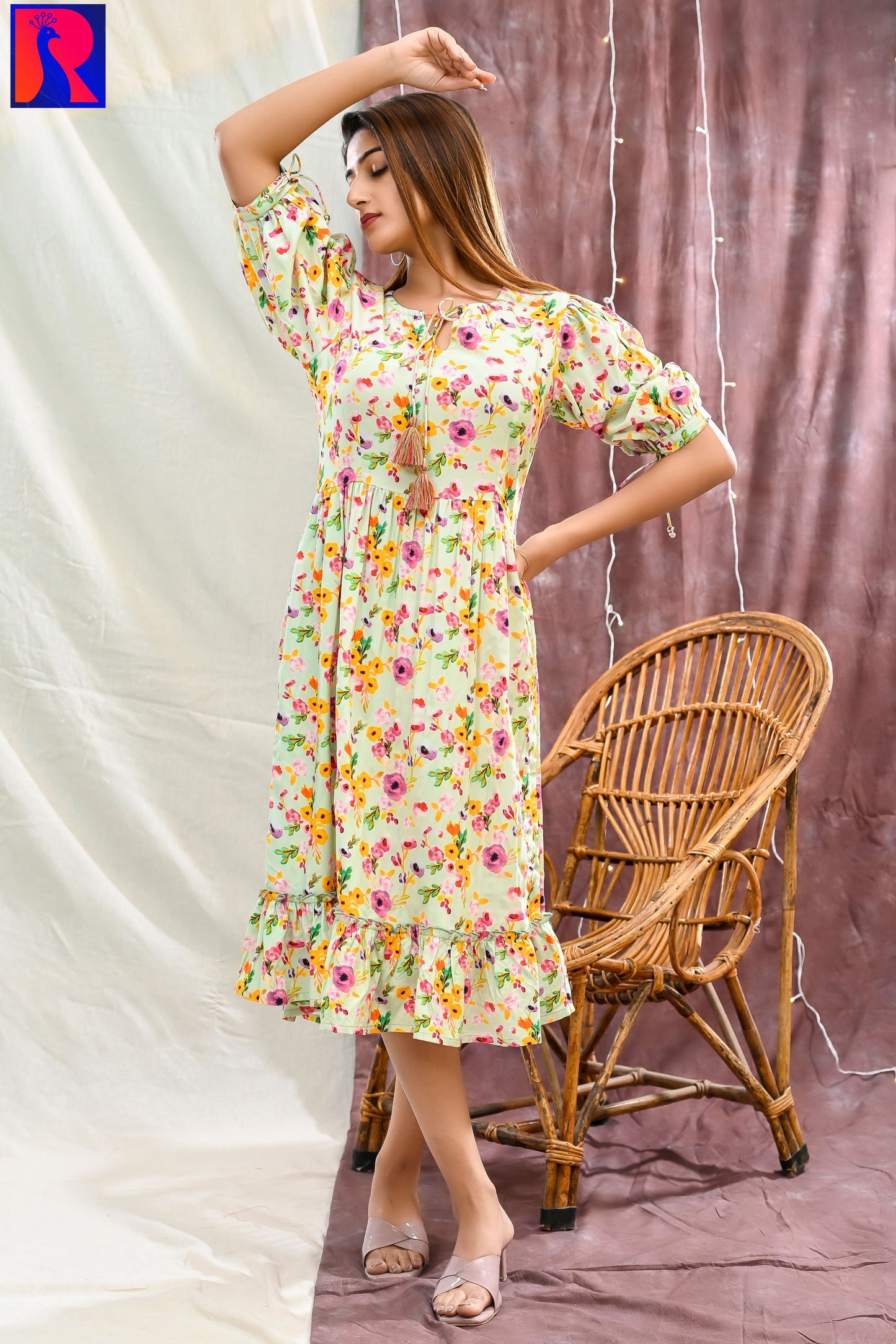 FULWARI VISCOSE DRESS
