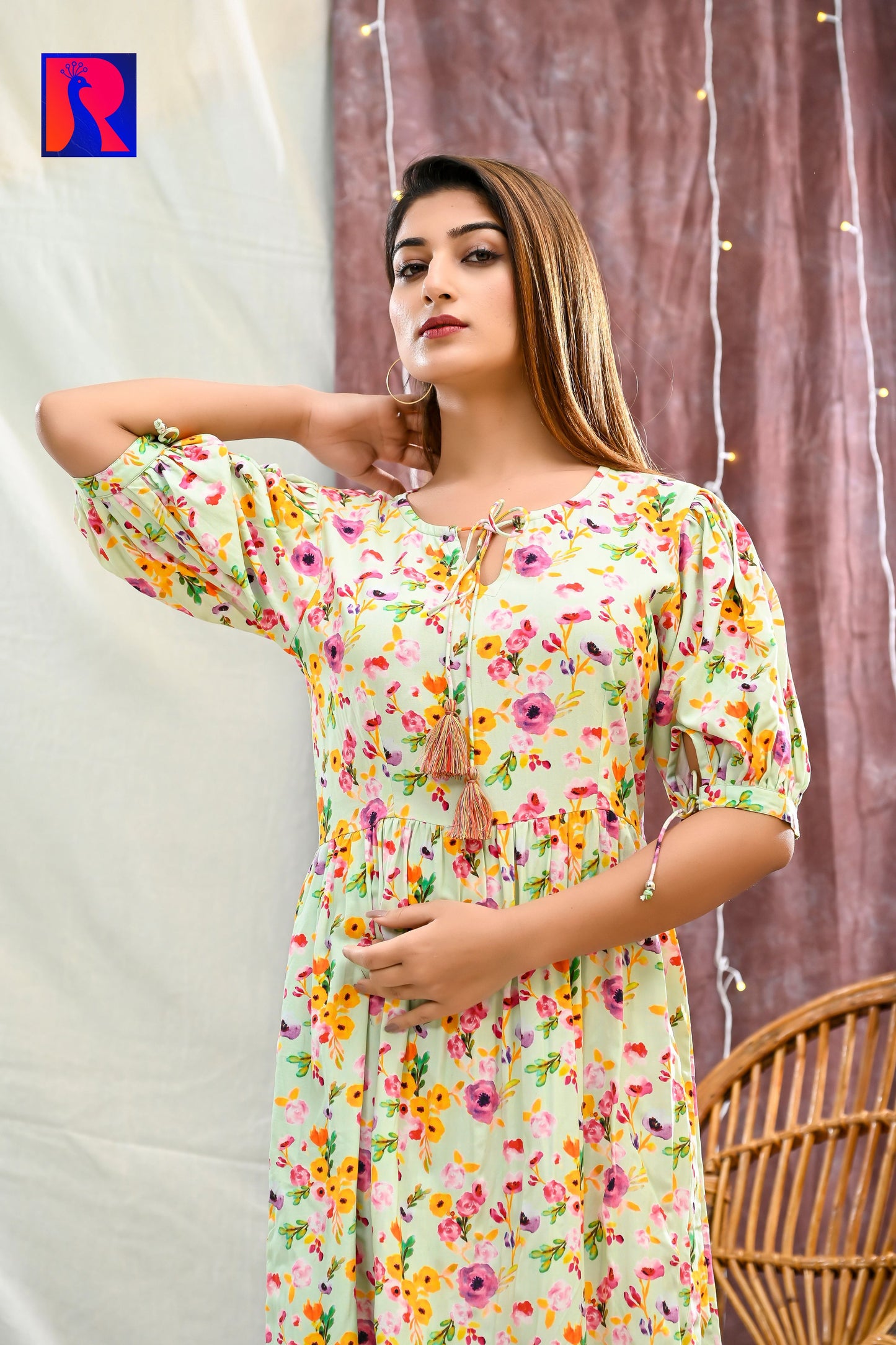 FULWARI VISCOSE DRESS