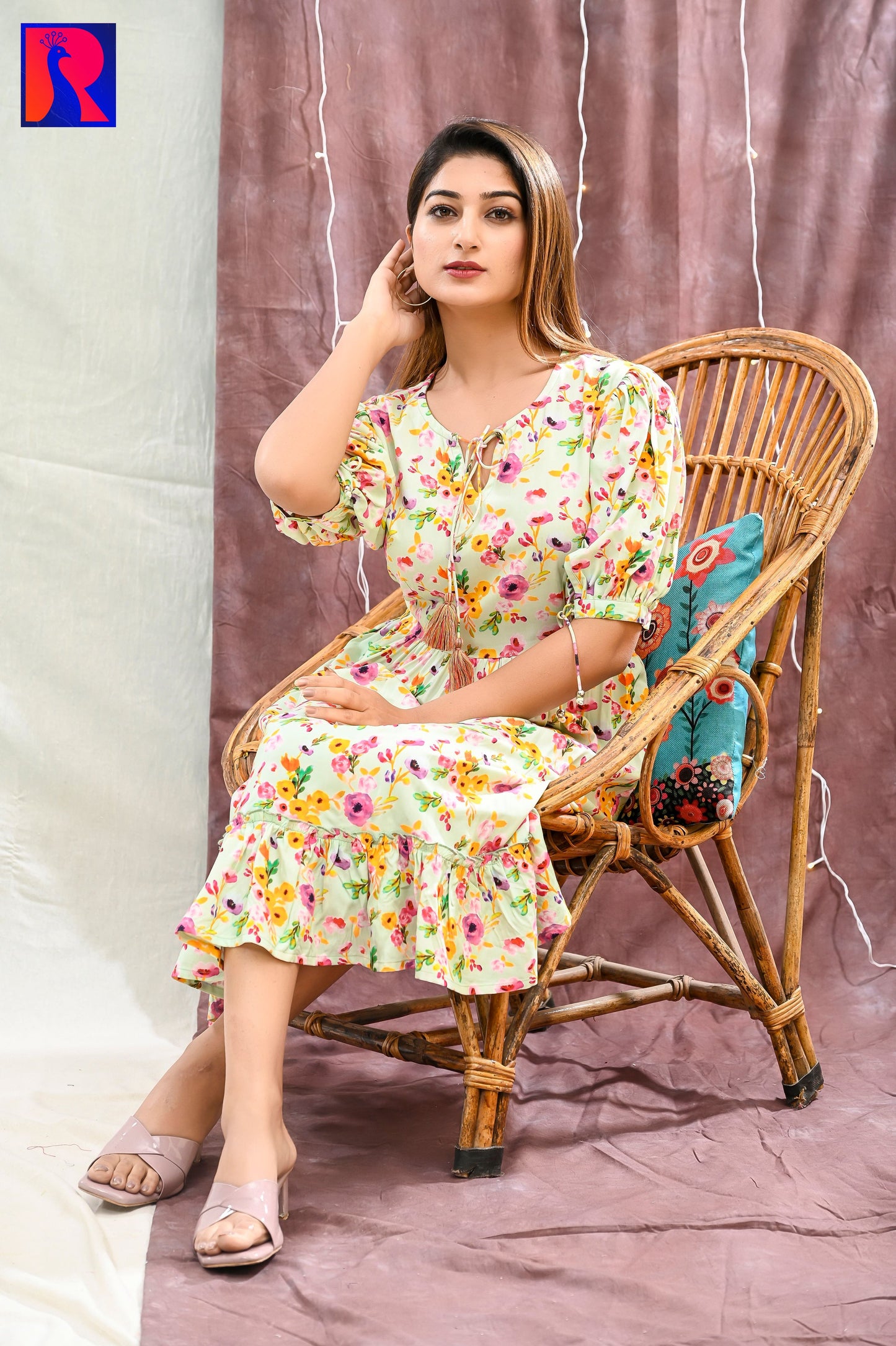 FULWARI VISCOSE DRESS