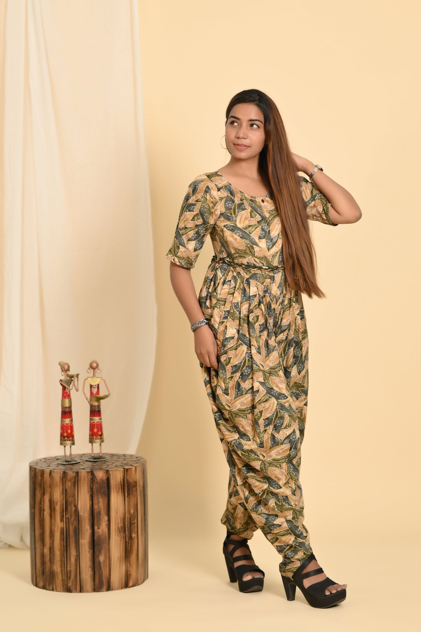 RASHMI SHREE CREATION RAAG JUMPSUIT (GREEN)