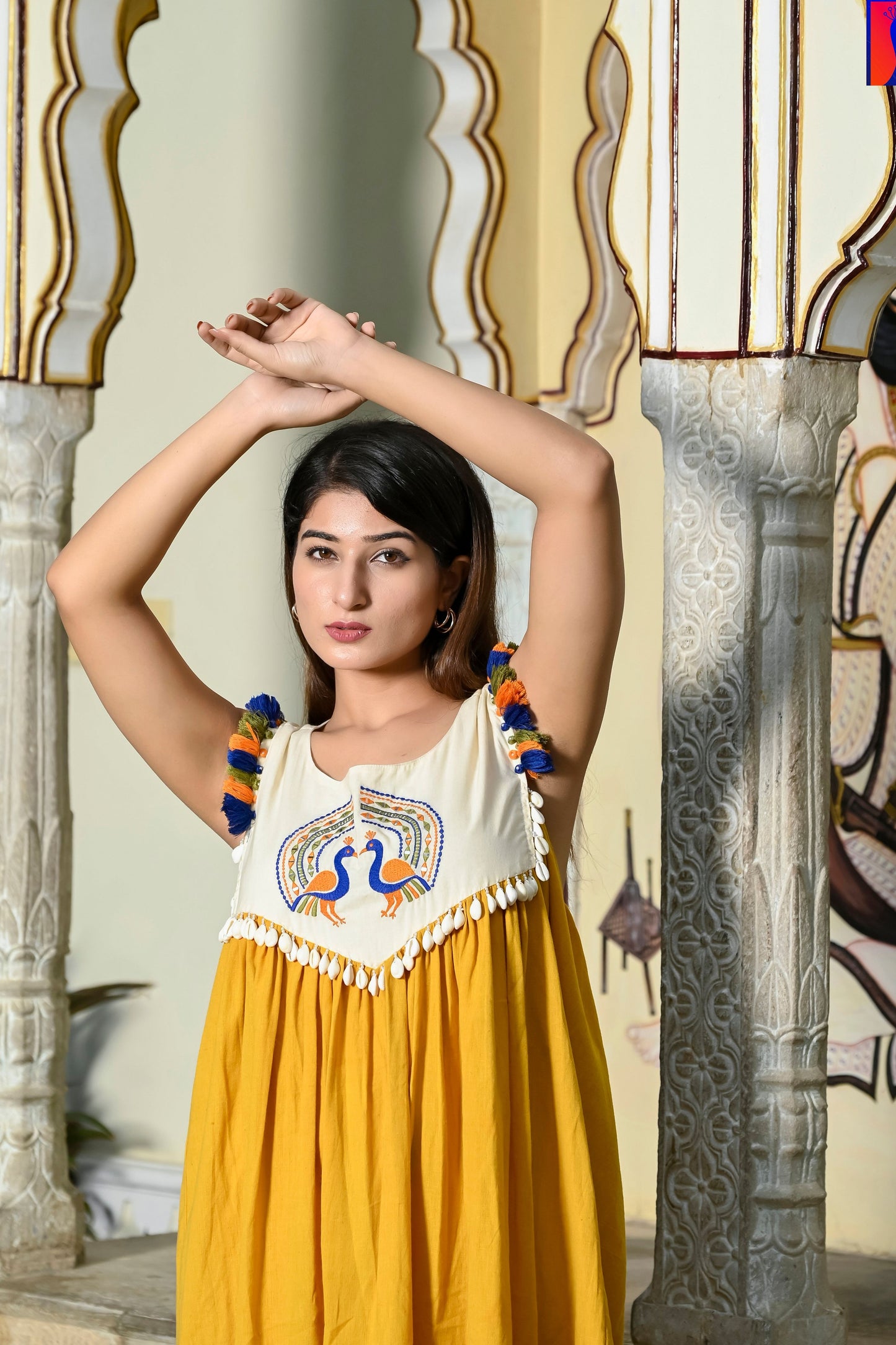 Golden Peacock Dress Rashmishreecreation Golden Peacock Dress Rashmishreecreation
