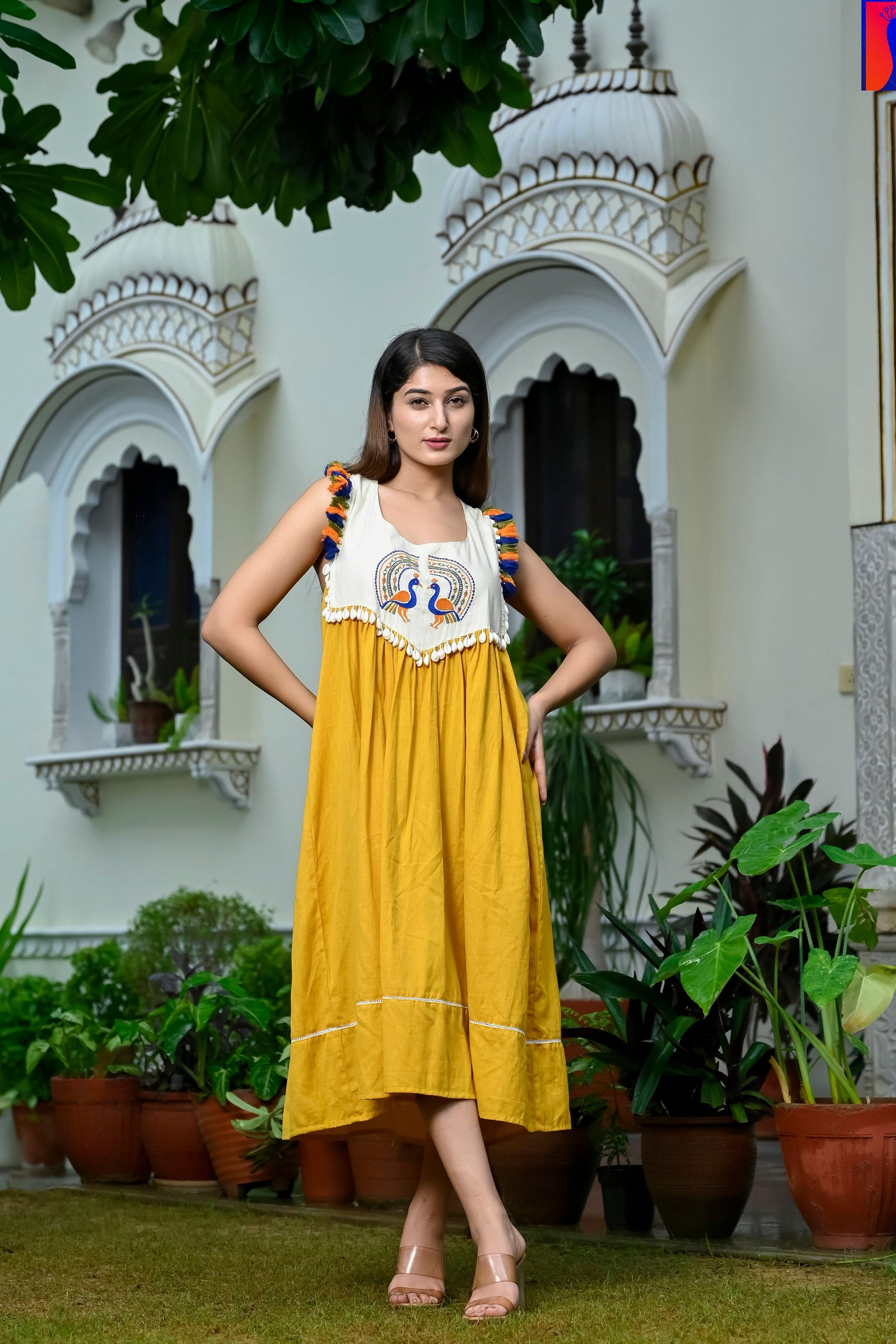 Golden Peacock Dress