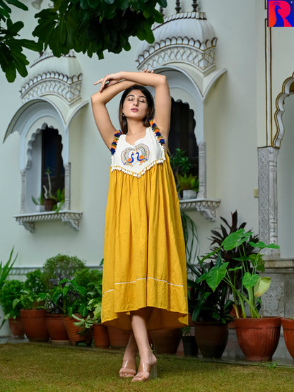Golden Peacock Dress