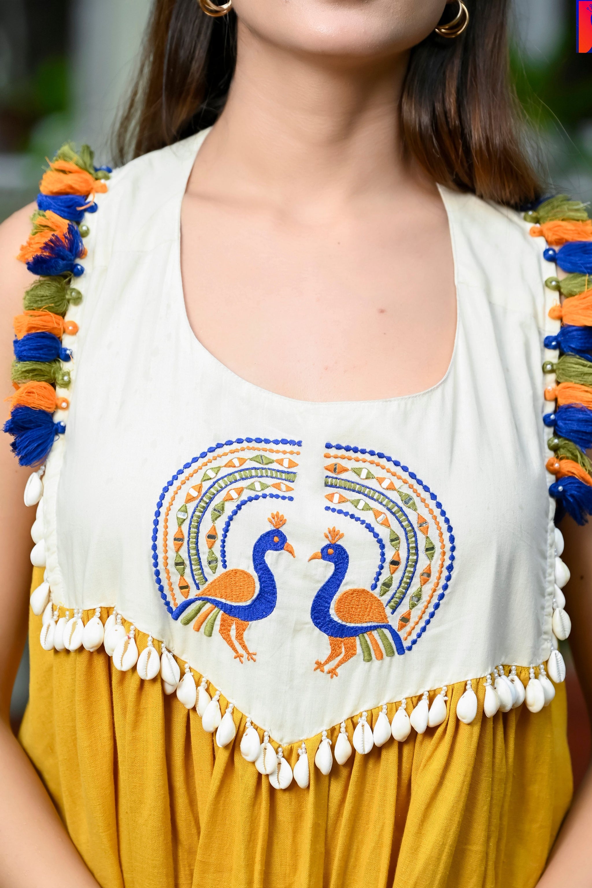 Golden Peacock Dress