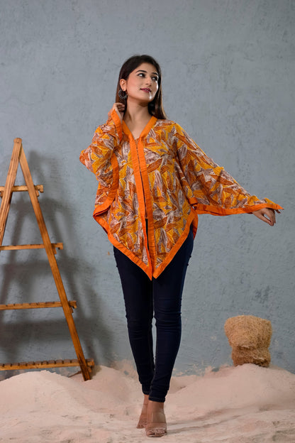 Raag Kaftan Tunic (Orange)