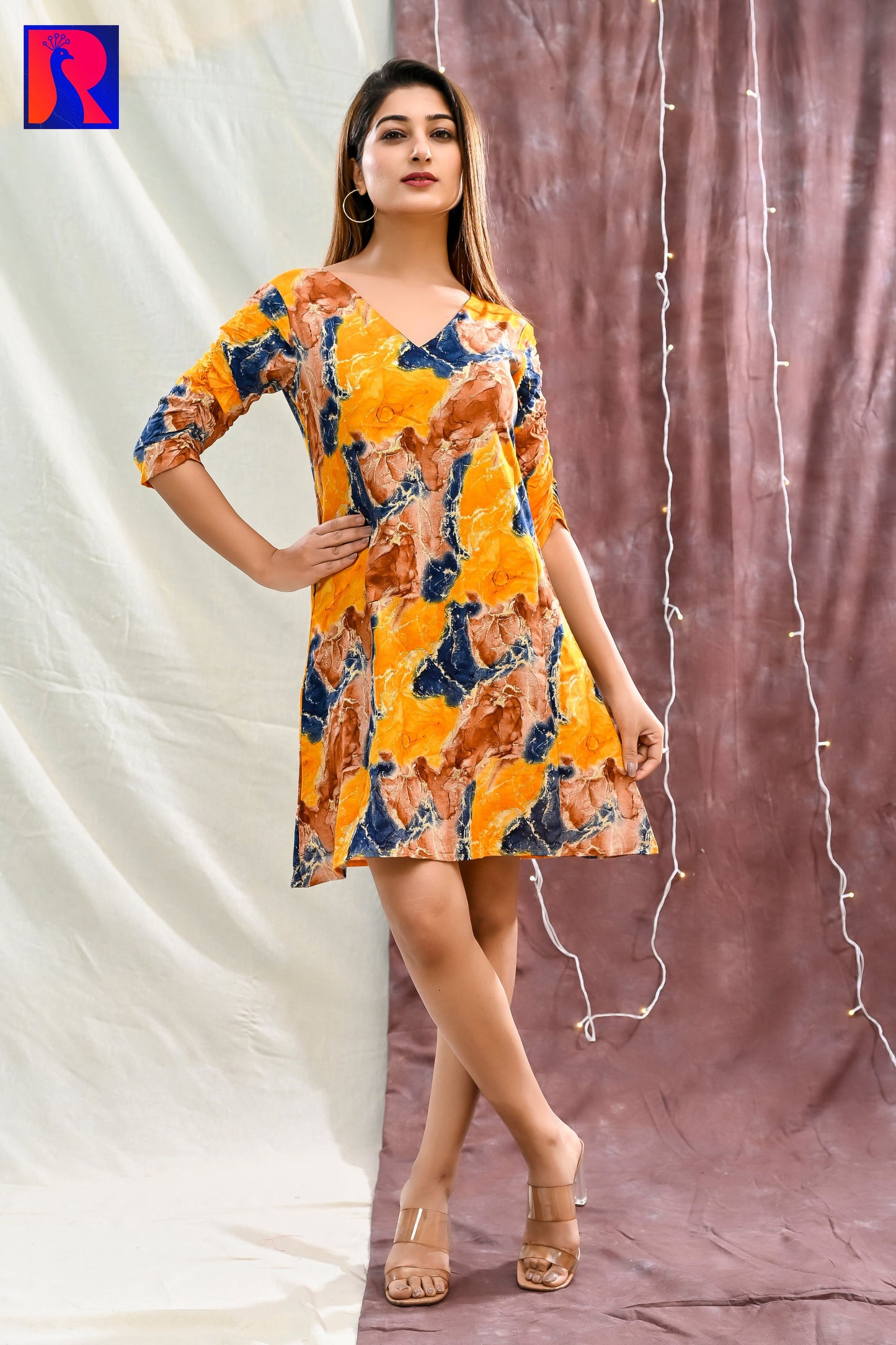 GUNCHA SHORT DRESS (YELLOW)