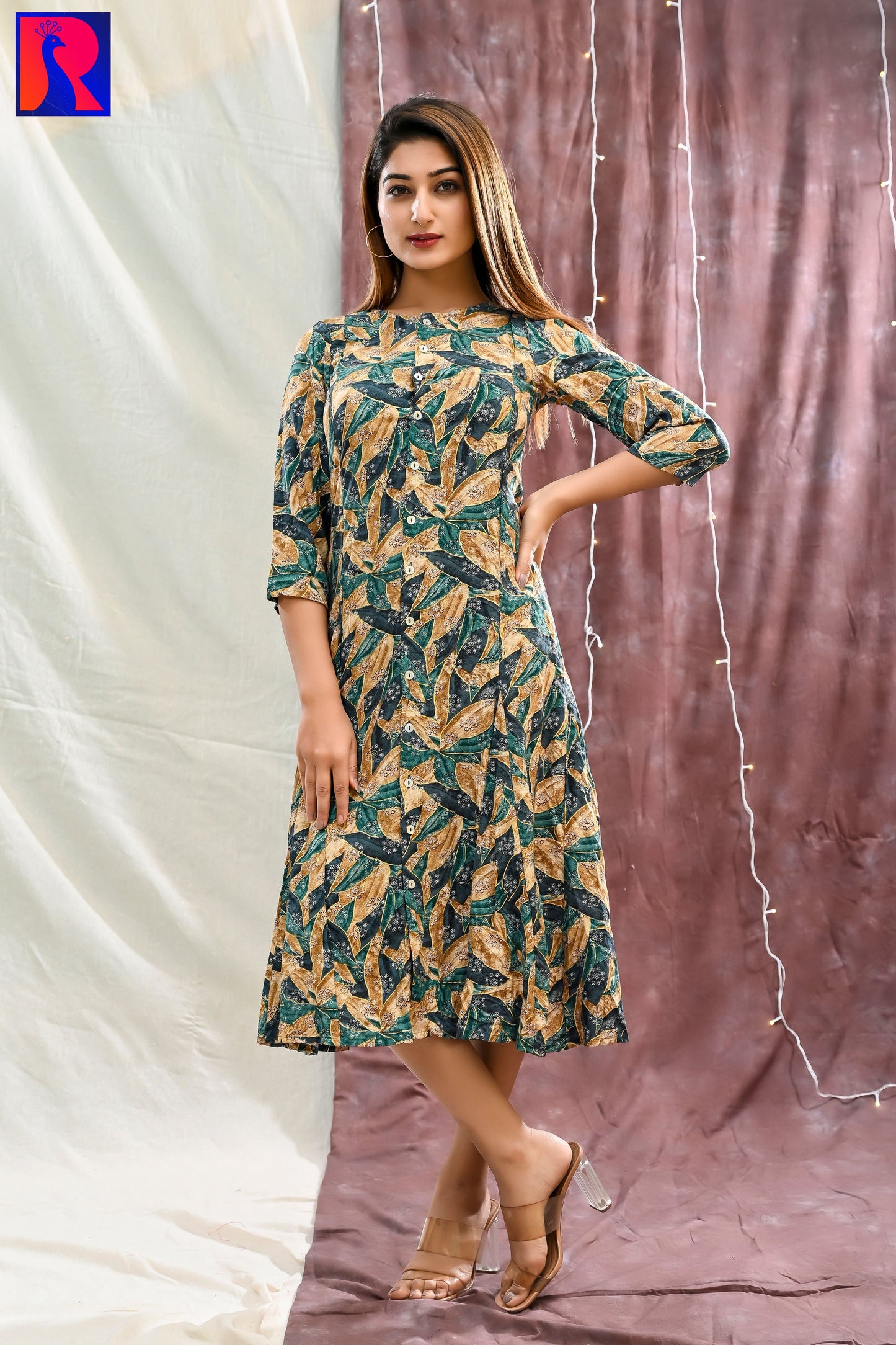 RAAG SHORT DRESS (GREEN)