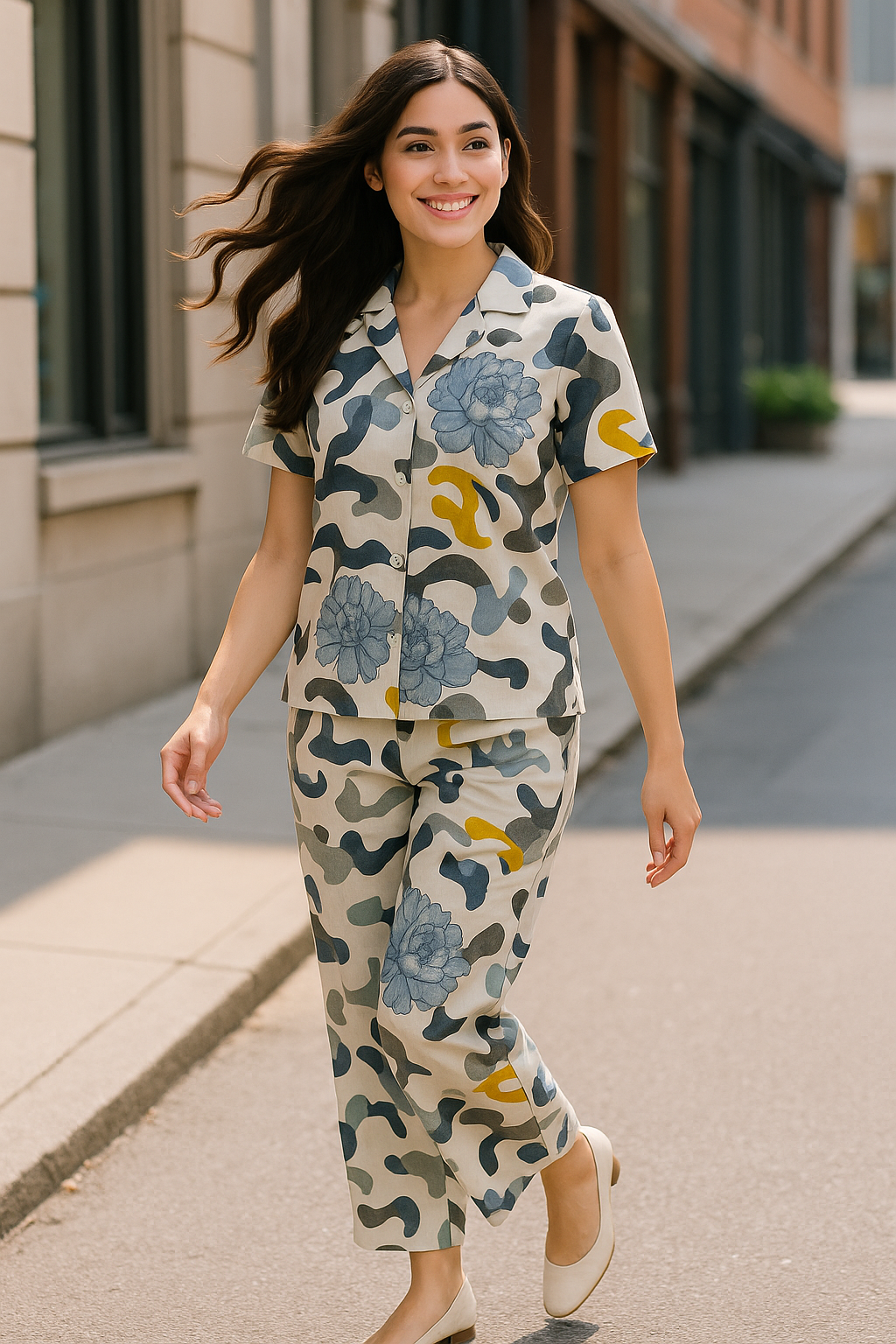 Rayon Printed Night Suit