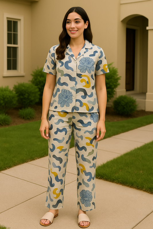 Rayon Printed Night Suit