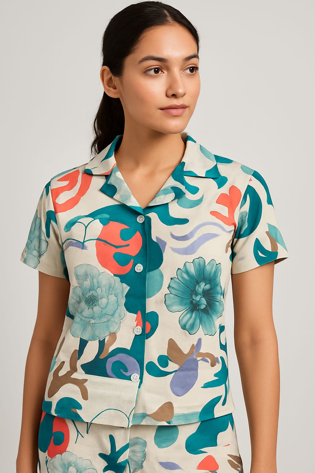 Women’s Rayon Printed Night Suit