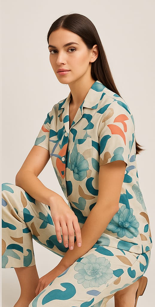 Women’s Rayon Printed Night Suit