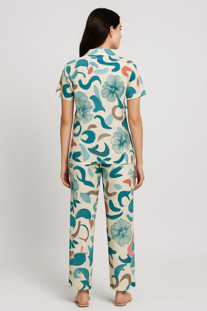 Women’s Rayon Printed Night Suit