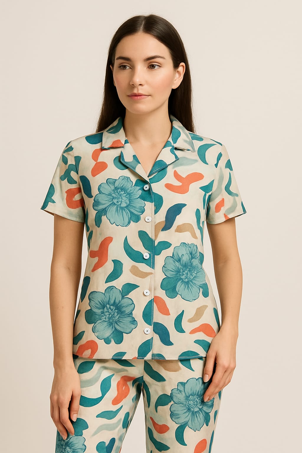 Women’s Rayon Printed Night Suit