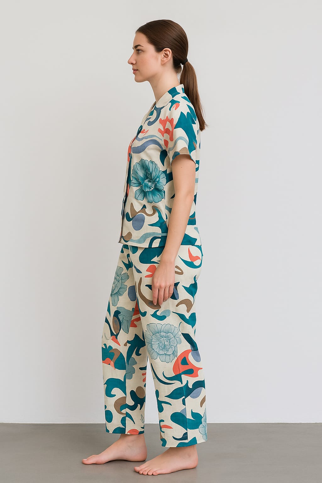 Women’s Rayon Printed Night Suit